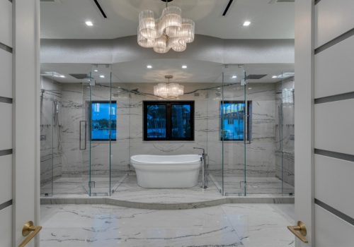 A luxurious bathroom is seen. Beyond Build & Power does Bathroom Remodeling in St. Petersburg FL.